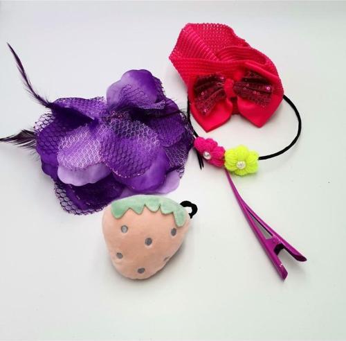 Renkli Desenli Taç Toka Bandana Set