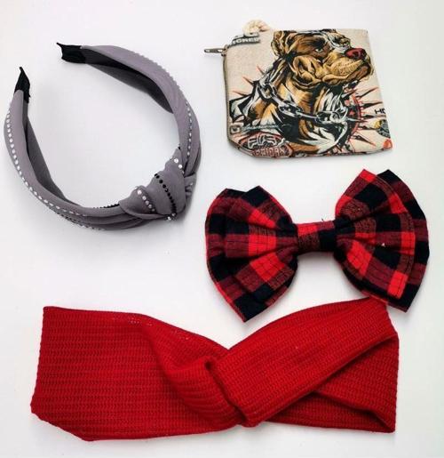 Renkli Desenli Taç Toka Bandana Set