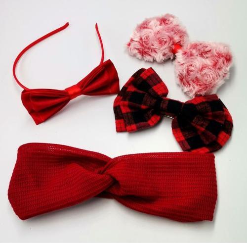 Renkli Desenli Taç Toka Bandana Set