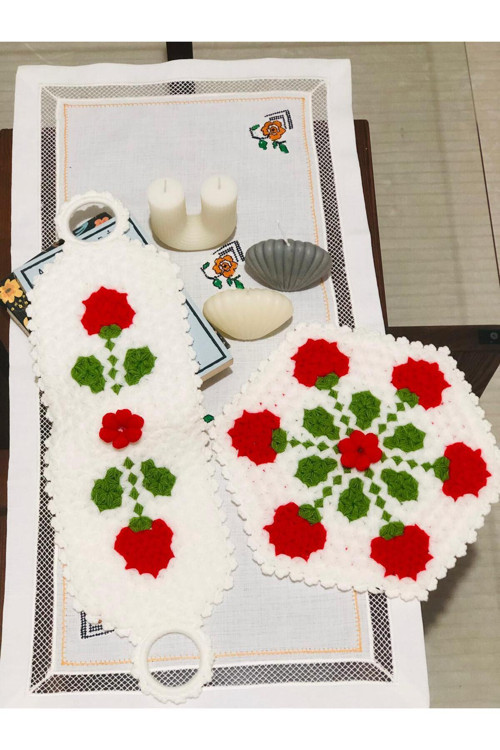 Çeyizlik El Örgüsü Damat Bohçası Gelin Çeyizi Hediyelik Dolgun Ilmek Banyo Lifi