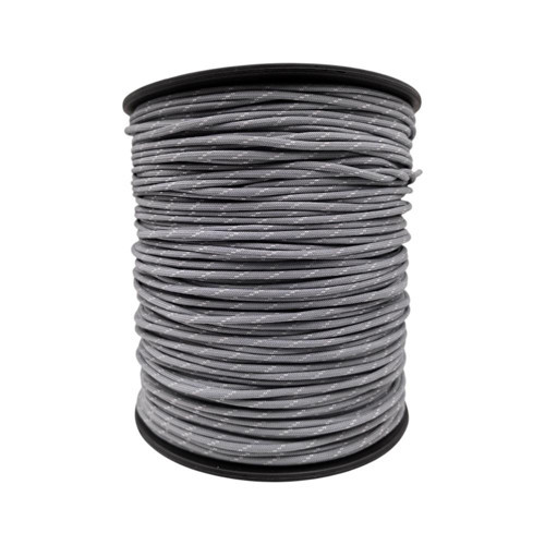 Bileklik,Outdoor 4 mm Paracord İp No:94 10 Metre Gri Desenli