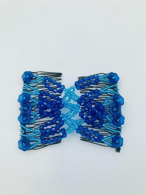 Renkli Boncuklu Esnek Geçirmeli Abiyelik Saç Süsü