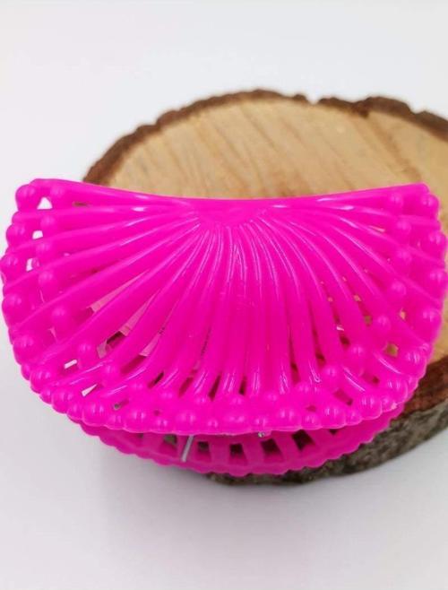 Sert Plastik Renkli 7cm Topuz Tokası