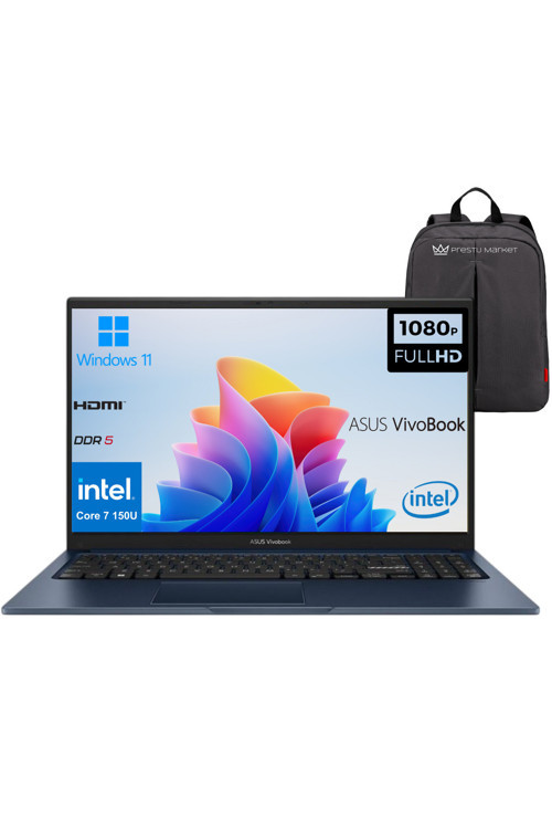 Vivobook 15 X1504VA-BQ5456 P5 İntel Core 7 150U 40gb Ram 512gb Ssd 15.6'' Win11