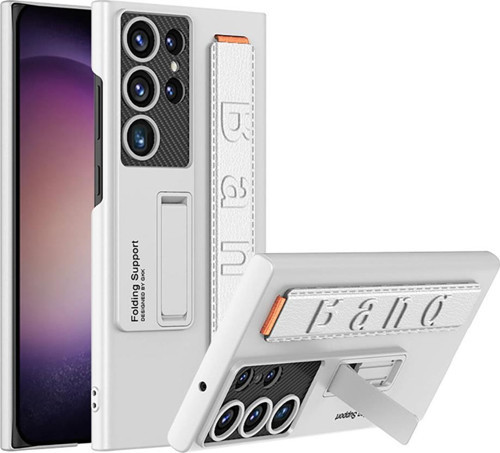 Galaxy S24 Ultra Kılıf Standlı El Tutacaklı Band Kapak