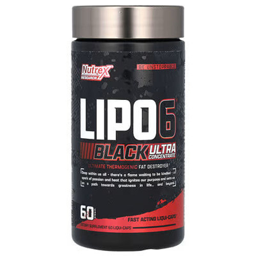 Research, LIPO-6 Black, Ultra Concentrate, 60 Liqui-Caps