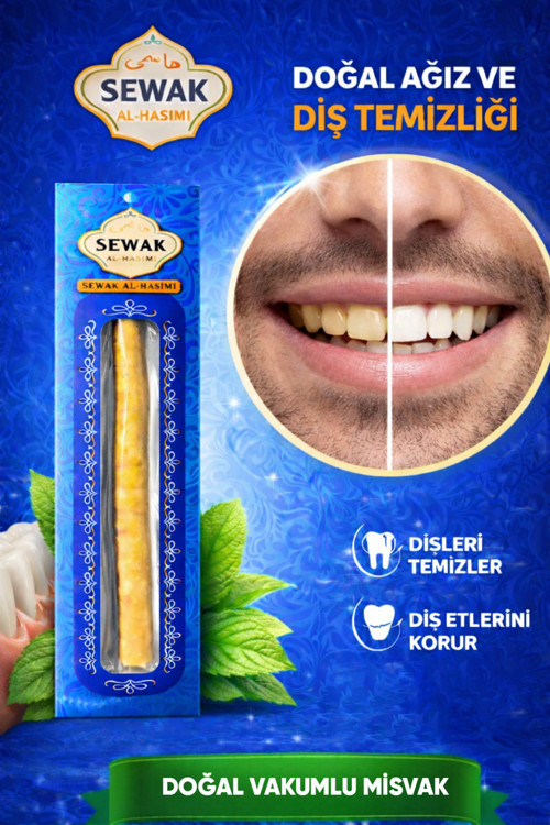 Doğal Vakumlu Taze Misvak Ağız ve Diş Temizliği İçin Geleneksel Bakım