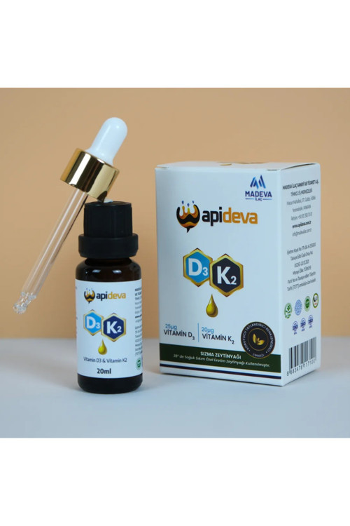 D3K2 Vitamin Damla | 2'si 1 Arada | Yerli Üretim | Helal Sertifikalı