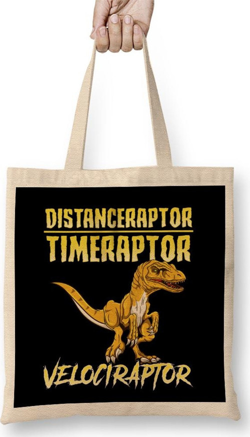 Distanceraptor Timeraptor Velociraptor Pun Bez Çanta Uzun Saplı
