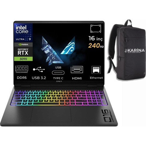 Omen Max 16-AH0001NT Ultra 9 275HX B8SK8EA-K40 32GB 4tb RTX5090 24GB W11PRO 16" OLED Wqxga 240Hz Gaming Laptop