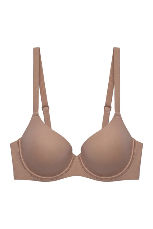Seamless Bra - Wired | Kahverengi Lazer Kesim Dikişsiz Balenli Kadın Sütyen