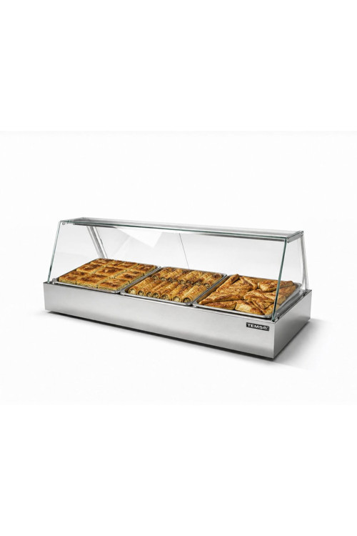 Sc Sonses Concept Set Üstü Camlı Böreklik Ünitesi, Vitrin, 200X60X55
