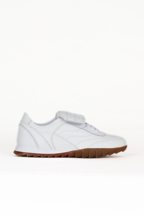 Beyaz Deri Kadın Sneakers