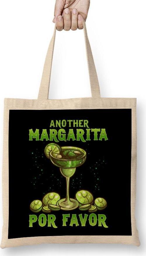 Funny Another Margarita Por Favor Cute Drinking Bez Çanta Uzun Saplı