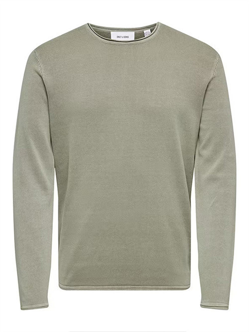 ONSGARSON 12 WASH CREW KNIT NOOS Erkek Gri Kazak - 22006806