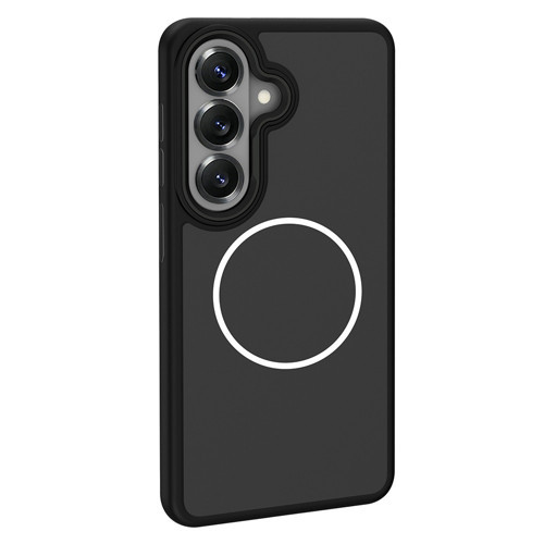 Galaxy S26 Kılıf M-Safe Şarj Özellikli Metal Kamera Çerçeveli Sanremo Silikon Kılıf