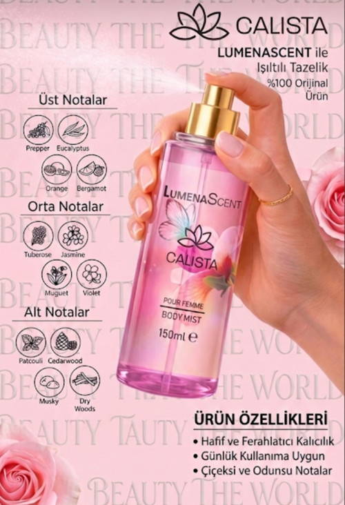 Lument Scent Calista Pour Femme – Zengin Notalı Kalıcı Kadın Vücut Spreyi