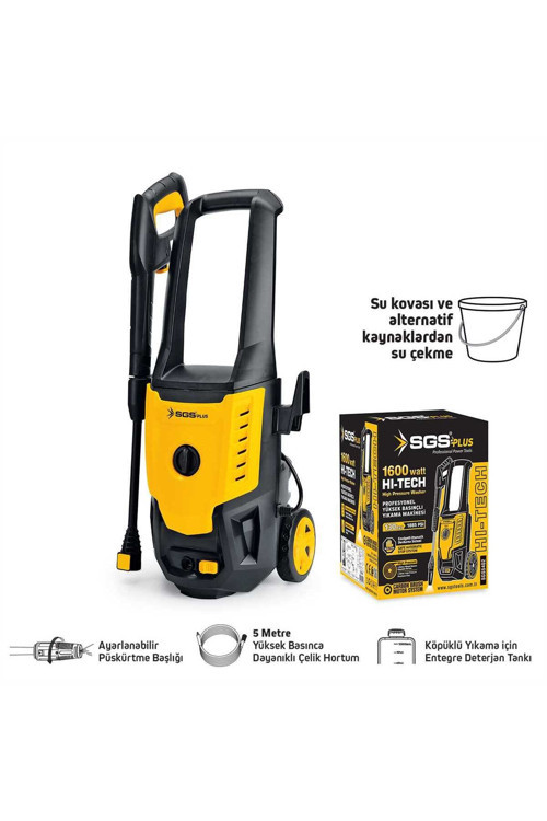 5402 Yüksek Basınçlı Oto Araç Yıkama Makinesi 1600 Watt 130 Bar