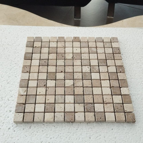 Traverten Eskitme Mozaik 30x30 Fileli