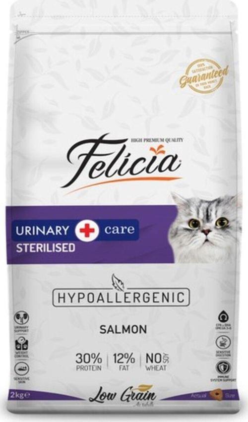 2 Kg Sterilised Somonlu Az Tahıllı Hypoallergenic Kedi Maması