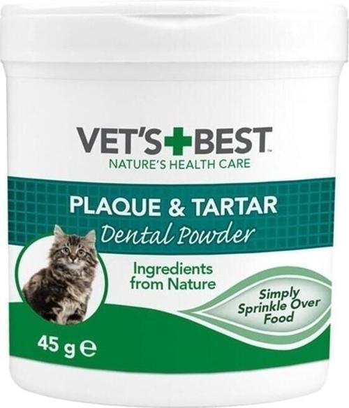 Vets Best Kediler Için Plak Ve Tartar Önleyici Ağız Bakım Tozu 45 Gr
