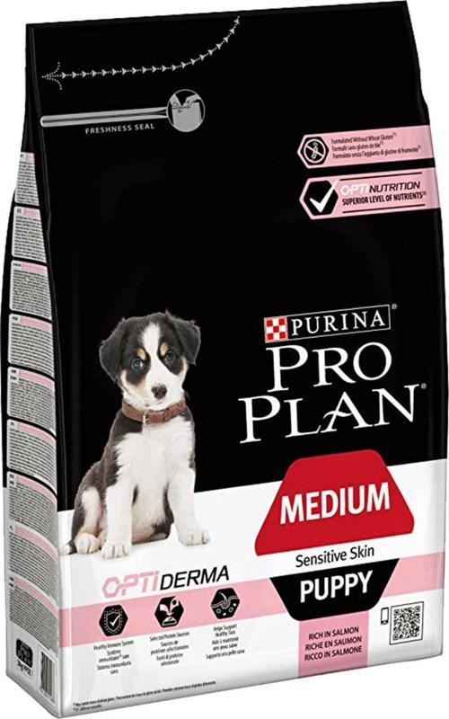 Medium Puppy Sensitive Skin Somonlu Yavru Köpek Maması 12 Kg