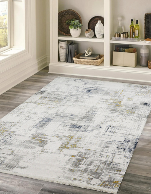 Asel Modern Desen Akrilik Makine Dokuma Salon Halısı - 11574
