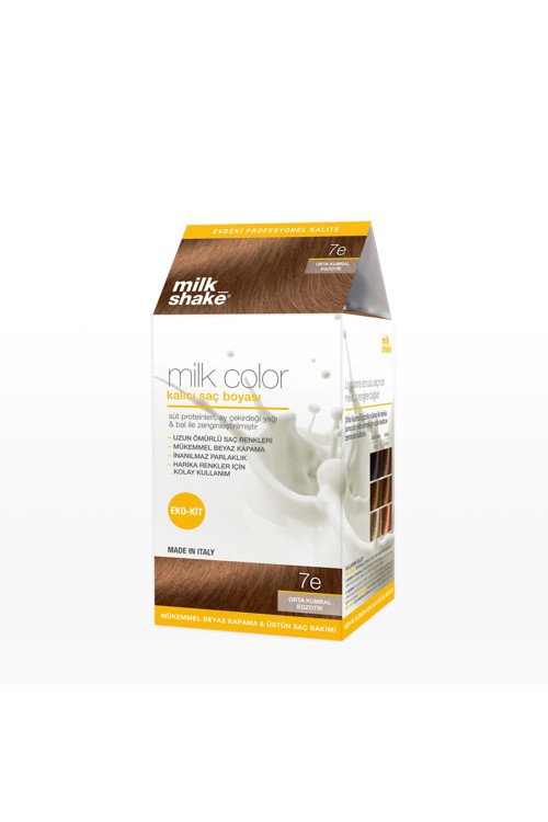 Milk_shake Milk Color Eko Kit Saç Boyası Orta Kumral Egzotik -7e (KÖPÜKSÜZ)