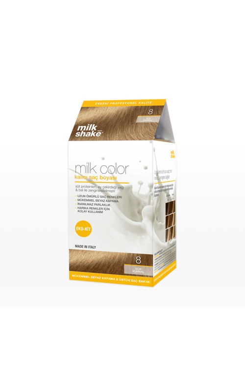Milk_shake Milk Color Eko Kit Saç Boyası Açık Kumral -8 (KÖPÜKSÜZ)