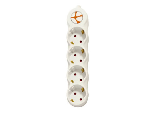 TSK19061 Powerstrip Dörtlü Anahtarlı 3 Metre Grup Priz