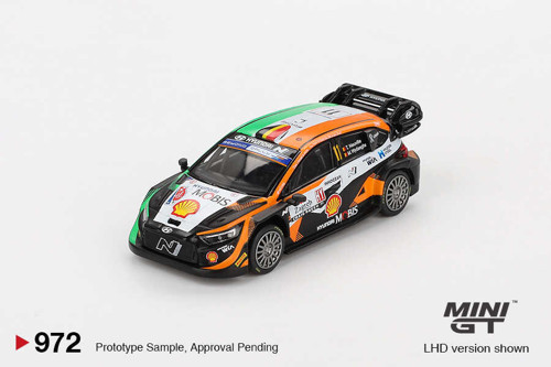 MINI GT Hyundai i20 N Rally1 #11 2023 Rally Croatia Power Stage Winner Thierry Neuville 1:64 Model
