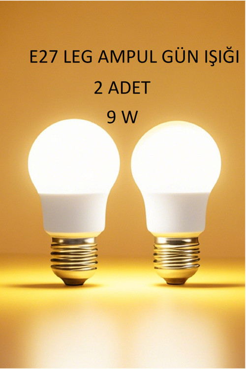 9 Watt Tasarrfuflu Led Ampul E27 Gün Işığı