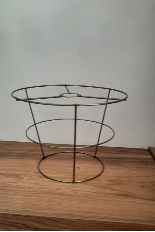 Abajur Ve Avize Teli 3 Katlı Metal Iskelet 30*25*20 Yükseklik : 21 Cm