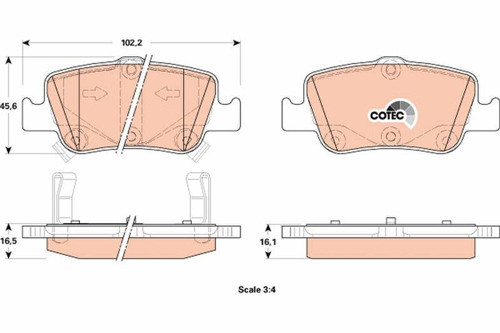 Toyota Corolla Auris Arka Fren Balatası 2007-2018