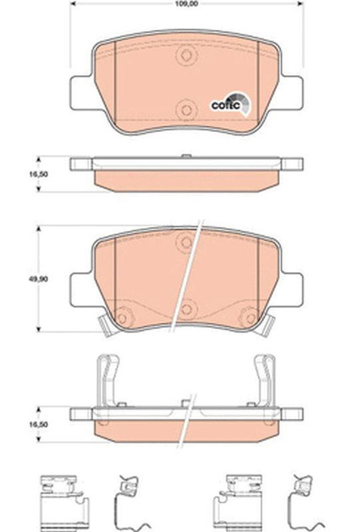Toyota Avensis Arka Fren Balatası 2008-2018