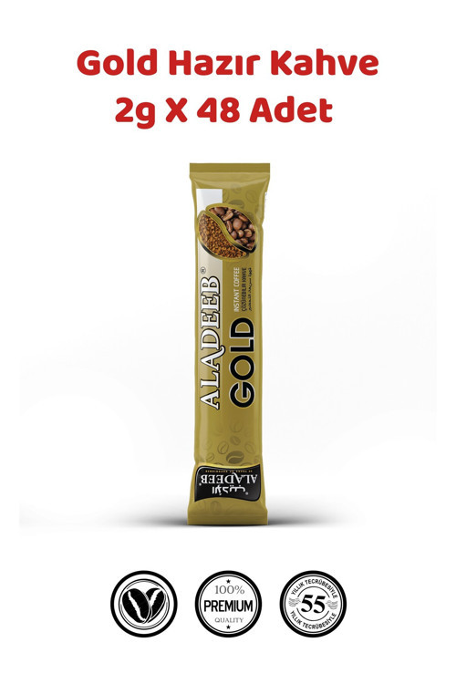 Gold Hazır Kahve 2 g x 48 Adet Şekersiz Çözünebilir Kahve