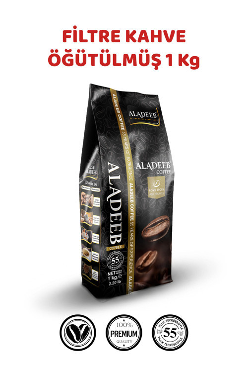Filtre Kahve 1 kg Öğütülmüş Filtre Kahve 1000 gr