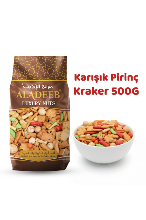 Karışık Pirinç Kraker 500 g Renkli Pirinç Çıtır Atıştırmalık