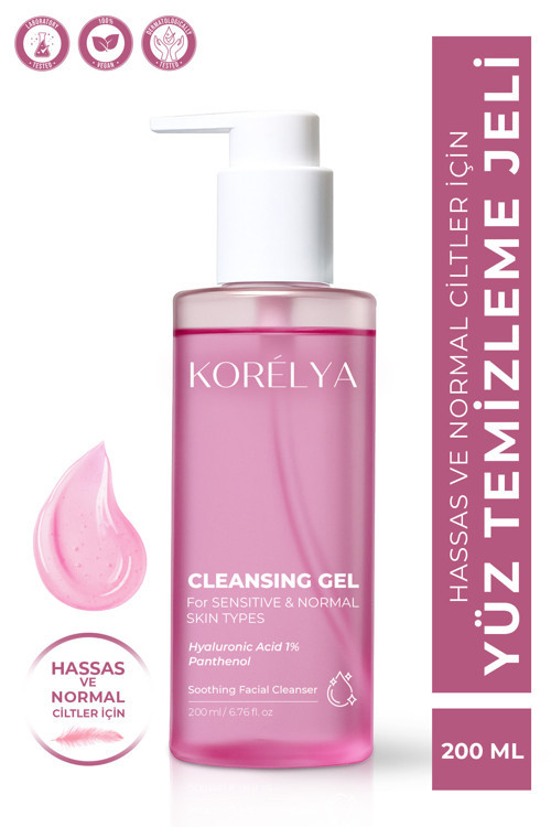 Kuru, Karma, Normal Ciltler Için Temizleme Jeli 200 ml