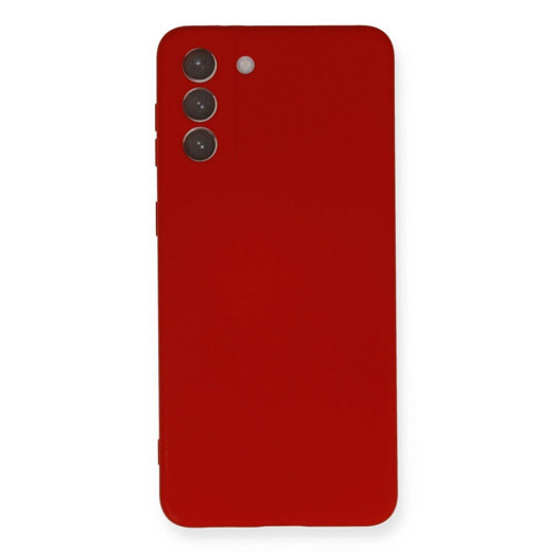 Samsung Galaxy S21 Plus Kılıf Nano İçi Kadife Silikon - Kırmızı