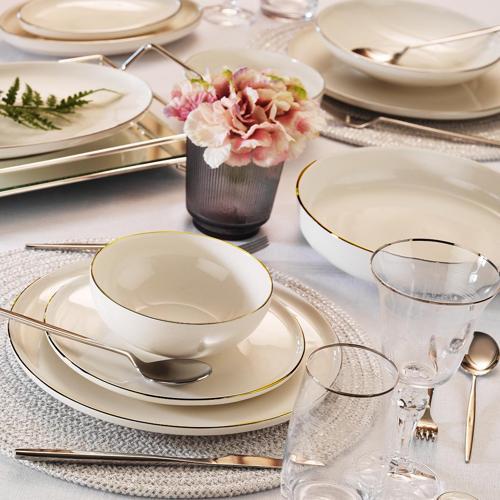 Aria Gold 12 Kişilik 58 Parça Yemek Takımı