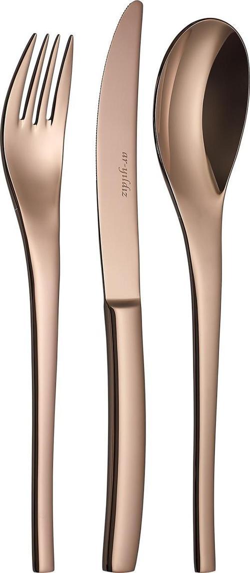 Jazz Titanium Bronz 36 Parça Çatal Kaşık Bıçak Takımı