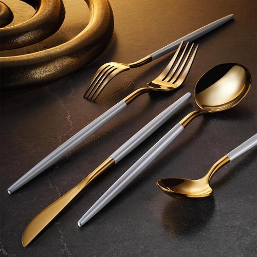 Versay White Gold 6 Kişilik 36 Parça Çatal Kaşık Bıçak Takımı