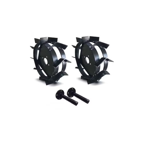 Çapa Makinesi Demir Teker Ve 27 mm Aks Takımı - Full Set Patinaj Önleyici Demir Tekerlek