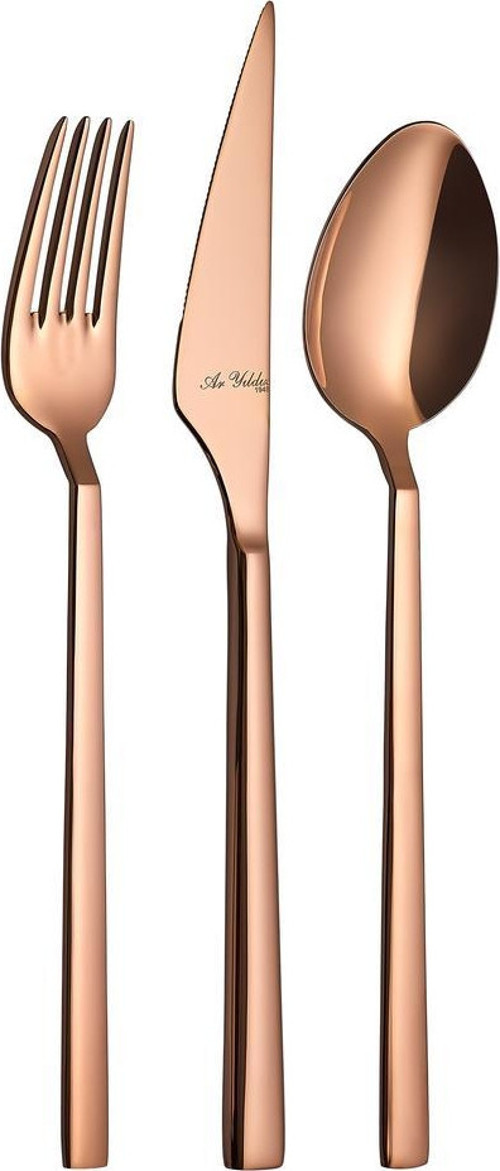 Vogue Çatal Kaşık Bıçak Bronz 24 Parça