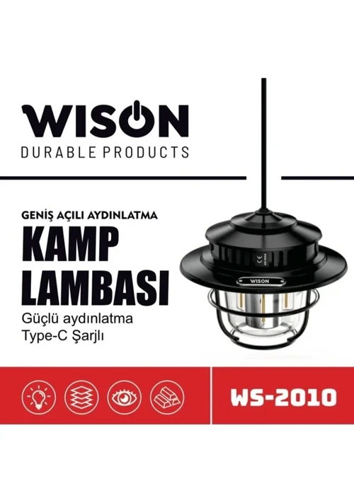 Wison WS-2010 Geniş Açılı Aydınlatma Kamp Lambası (4604)
