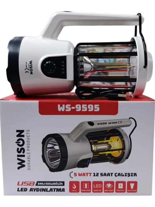 Profesyonel El Feneri & Kamp Lambası | 5W (4604)