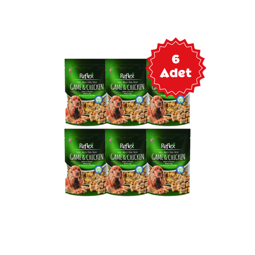 Av Hayvanlı ve Tavuklu Yarı Yumuşak Köpek Ödül Maması 150gr x 6 Adet