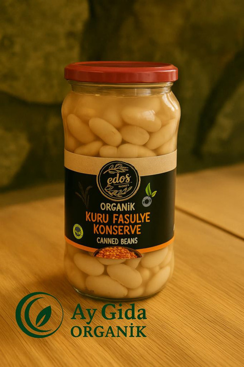 Organik Kuru Fasulye Konserve 580 Gr