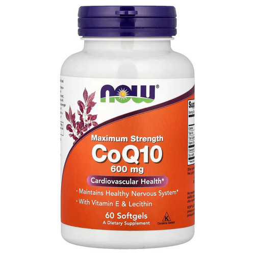 CoQ10 Coenzyme Ubiquinone With Vitamin E & Lecithin 60 Softgels